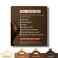 Roam Ultra Thin Condoms Skin Tone Dark Brown (Info 1 - feel your best)