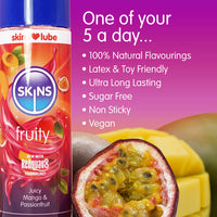 Skins Fruity Juicy Mango and Passionfruit Water-Based Lubricant (Info - one of your 5 a day...)