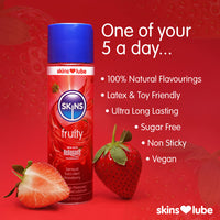Skins Fruity Sensual Succulent Strawberry Water-Based Lubricant (Info 1 - one of your 5 a day...)