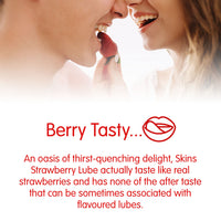 Skins Fruity Sensual Succulent Strawberry Water-Based Lubricant (Info 4 - berry tasty)