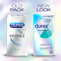 Durex Invisible Extra Sensitive Condoms (Info 1 - old pack versus new look)
