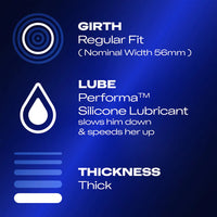 Durex Mutual Climax Condoms (Info 2 - girth, lube and thickness)