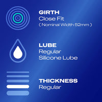 Durex Originals Condoms (Info 1 - girth, lube and thickness)