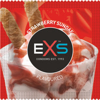 EXS Mixed Flavoured Condoms - Strawberry Sundae (Foil)