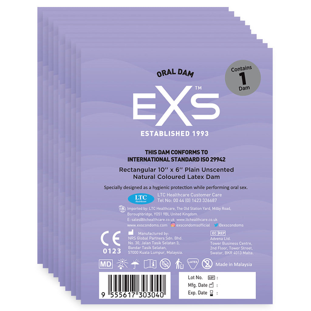 Oral Dams, LIXX Flavoured Dental Dams, EXS Condoms