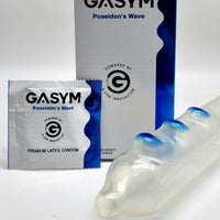 GASYM Poseidon's Wave Premium Latex Condoms (Lifestyle shot)