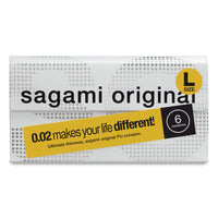 Sagami Original 0.02 Large Condoms (6 Pack)