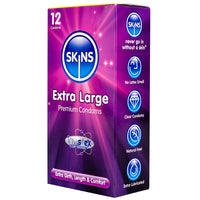 Skins Extra Large Condoms (12 Pack) - Angled Packaging 1