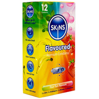 Skins Flavoured Condoms (12 Pack) - Angled Packaging 1