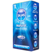 Skins Natural Condoms (12 Pack) - Angled Packaging 1