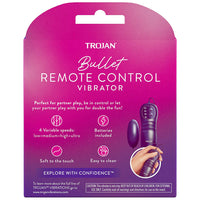 Trojan Bullet - Remote Control Vibrator (Back of Packaging)