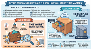 Where to Store Condoms (And Why Your Wallet Isn't the Answer)