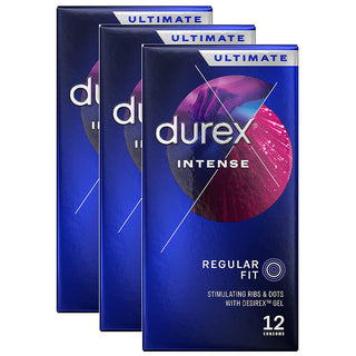 Durex Intense Condoms (3x 12 Pack)