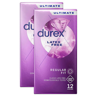 Durex Latex Free Regular Fit Condoms (2x 12 Pack)