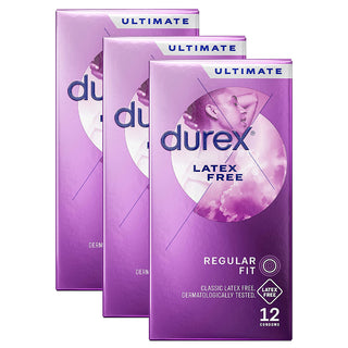 Durex Latex Free Regular Fit Condoms (3x 12 Pack)