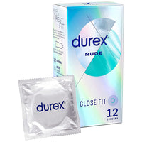 Durex Nude Close Fit Condoms (12 Pack) - Packaging with foil