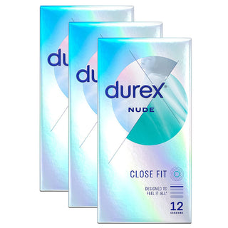 Durex Nude Close Fit Condoms (3x 12 Pack)