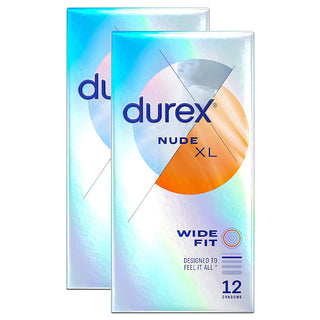 Durex Nude XL Wide Fit Condoms (2x 12 Pack)