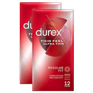 Durex Thin Feel Ultra Thin Condoms (2x 12 Pack)