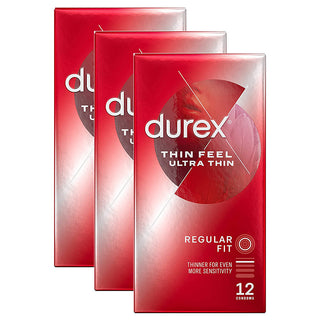 Durex Thin Feel Ultra Thin Condoms (3x 12 Pack)