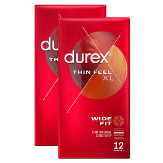 Durex Thin Feel XL Wide Fit Condoms (2x 12 Pack)