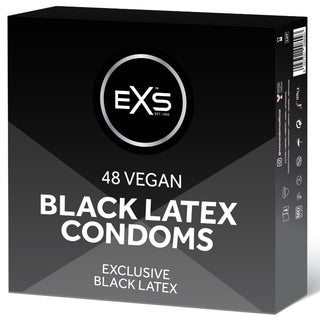 EXS Black Latex Condoms [48 Pack]