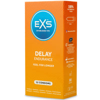 EXS Delay Endurance Condoms (12 Pack) - Angled Packaging 2