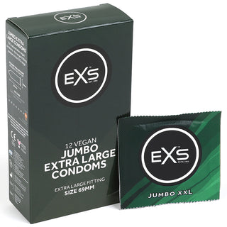 EXS Jumbo Extra Large Condoms (12 Pack)