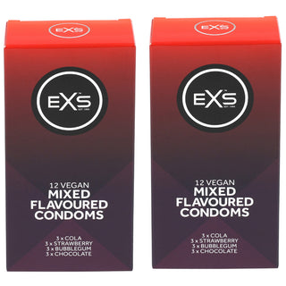 EXS Mixed Flavoured Condoms (24 Pack)