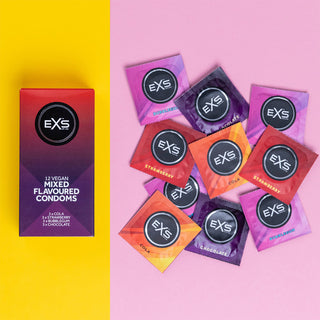 EXS Mixed Flavoured Condoms (Lifestyle Shot)