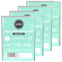 EXS Oral Non-Latex Unscented Dams [4 Dams]