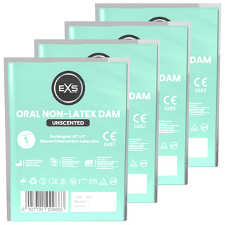 EXS Oral Non-Latex Unscented Dams [4 Dams]