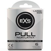 EXS Pull Large Size Non-Latex Condoms (Front) [6 Pack]