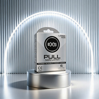 EXS Pull Large Size Non-Latex Condoms (Lifestyle Shot 1)