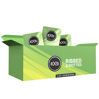 EXS Ribbed and Dotted Condoms (144 Pack)