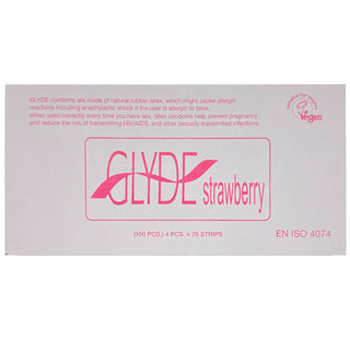 Glyde Strawberry Condoms (100 Pack)