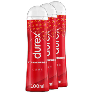 Durex Strawberry Lube (3x 100ml)