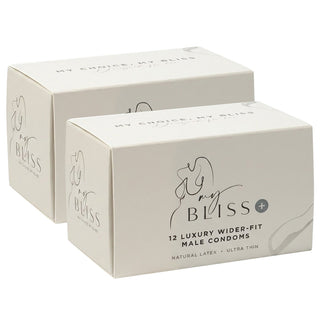 MyBliss Ultra Thin Luxury Wider-Fit Condoms [24 Pack]
