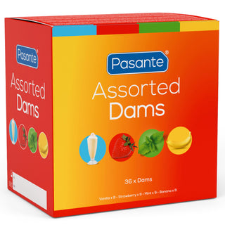 Pasante Assorted Oral Dams (36 Pack)