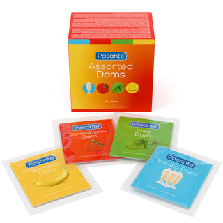 Pasante Assorted Oral Dams (36 Pack) - Loose