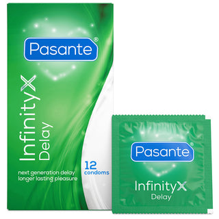 Pasante Infinity X Delay Condoms (12 Pack with Foil)
