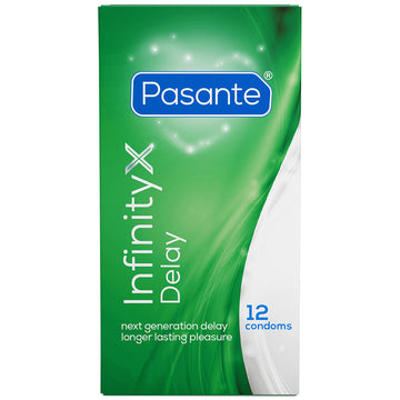 Pasante Infinity X Delay Condoms (12 Pack)