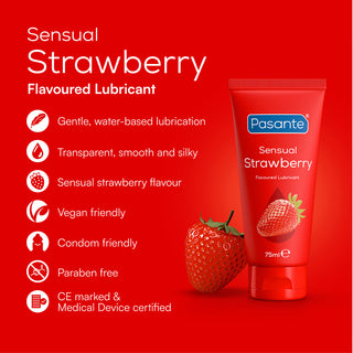 Pasante Sensual Strawberry Lube (75ml) - Info