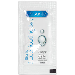 Pasante Sterile Lubricating Jelly Clear & Water Soluble Sachets (5ml x 100) - Sachet Foil