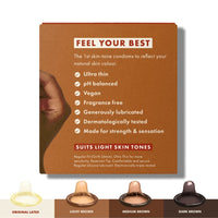 Roam Ultra Thin Condoms Skin Tone Light Brown (Info 1 - feel your best)