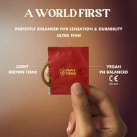 Roam Ultra Thin Condoms Skin Tone Light Brown (Info 2 - a world first)