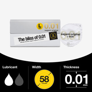 Sagami Original 0.01 Large Condoms (Info)