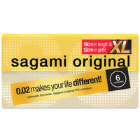 Sagami Original 0.02 Extra Large Condoms - Front (6 Pack)