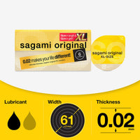 Sagami Original 0.02 Extra Large Condoms (Info)