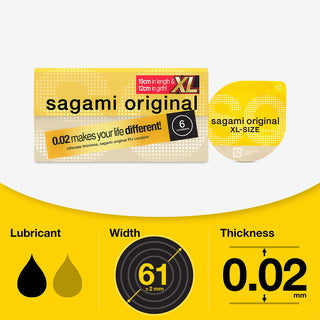 Sagami Original 0.02 Extra Large Condoms (Info)
